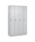Spind Classic PLUS lichtgrau 080020-40 S10009, 4 Schließfächer 120,0 x 50,0 x 195,0 cm